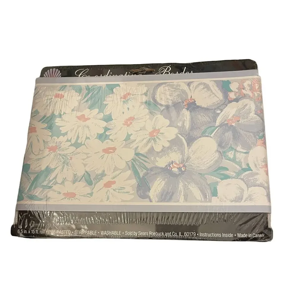 Vintage Sears Antilles Border Floral Coordinating Border WallPaper